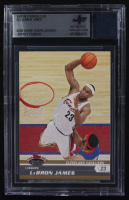 LeBron James 2007-08 Stadium Club #23 With Game-Worn Jersey Swatch (BGS) at PristineAuction.com