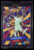 Lamine Yamal 2024 Wild Card Alumination Comix Rookie! RayWave Blue #LY3 RC #4/4 at PristineAuction.com