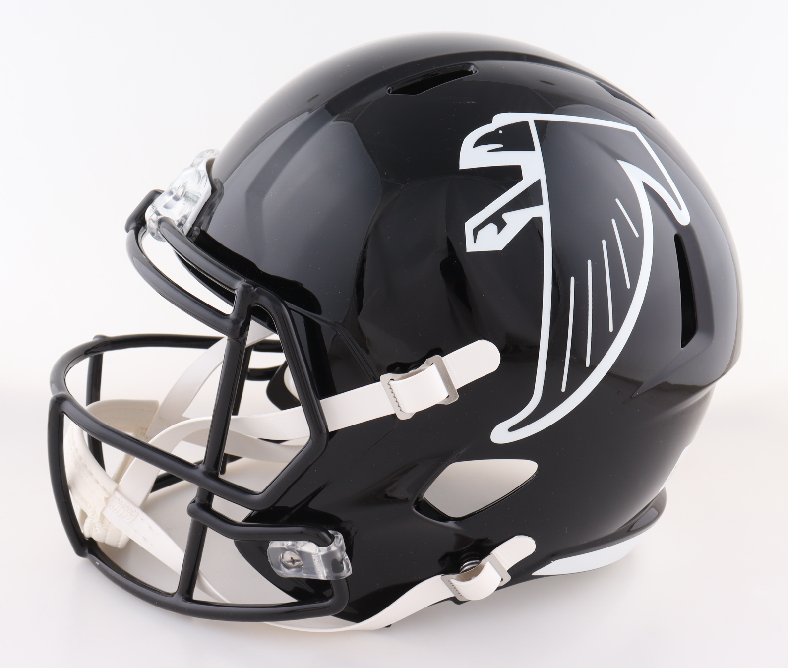 Andre Rison Signed Falcons Full-Size Throwback Alternate Speed Helmet Inscribed "Bad Moon" (Schwartz) at PristineAuction.com Andre Rison Signed Falcons Full-Size Throwback Alternate Speed Helmet Inscribed "Bad Moon" (Schwartz) at PristineAuction.com