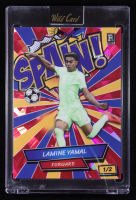 Lamine Yamal 2024 Wild Card Alumination Comix Spain! Crystal Pink #LY3 RC #1/2 at PristineAuction.com