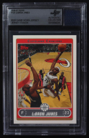 LeBron James 2006-07 Topps #123 With Game-Worn Jersey Swatch (BGS) at PristineAuction.com