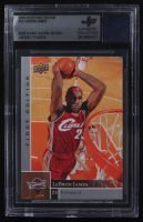 LeBron James 2009-10 Upper Deck First Edition #24 With Game-Worn Jersey Swatch (BGS) at PristineAuction.com
