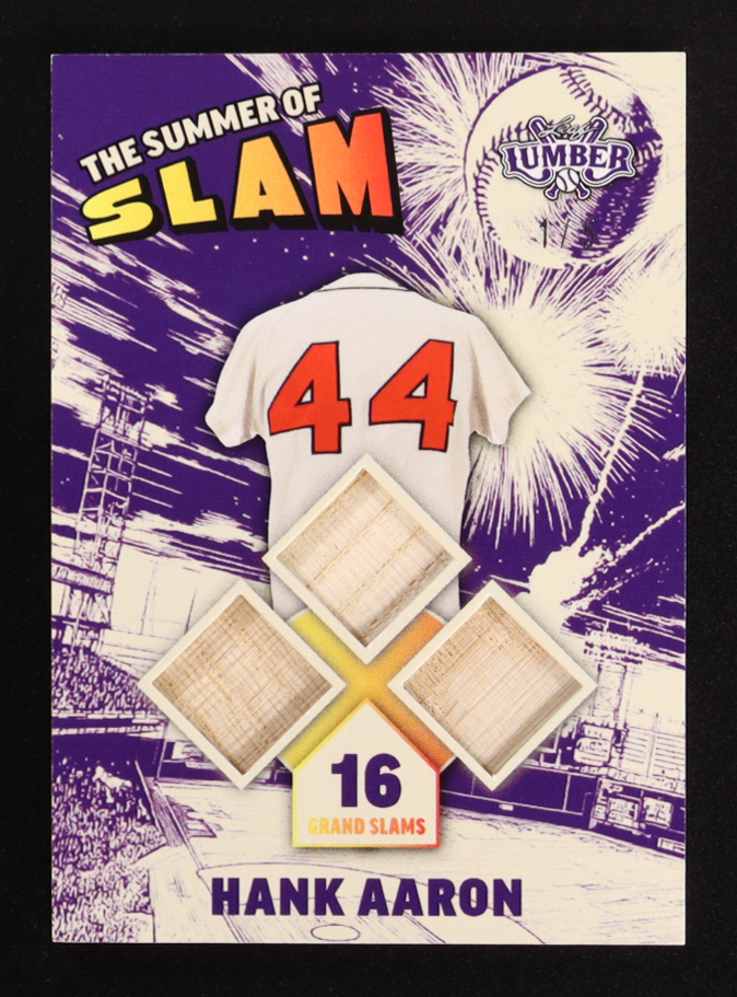 Hank Aaron 2025 Leaf Lumber The Summer of Slam Purple #TS9 #1/5 at PristineAuction.com Hank Aaron 2025 Leaf Lumber The Summer of Slam Purple #TS9 #1/5 at PristineAuction.com