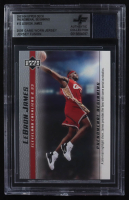 LeBron James 2003-04 Upper Deck Phenomenal Beginning LeBron James #13 RC With Game-Worn Jersey Swatch (BGS) at PristineAuction.com