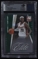 LeBron James 2009-10 Donruss Elite Series Green #5 With Game-Worn Jersey Swatch (BGS) at PristineAuction.com