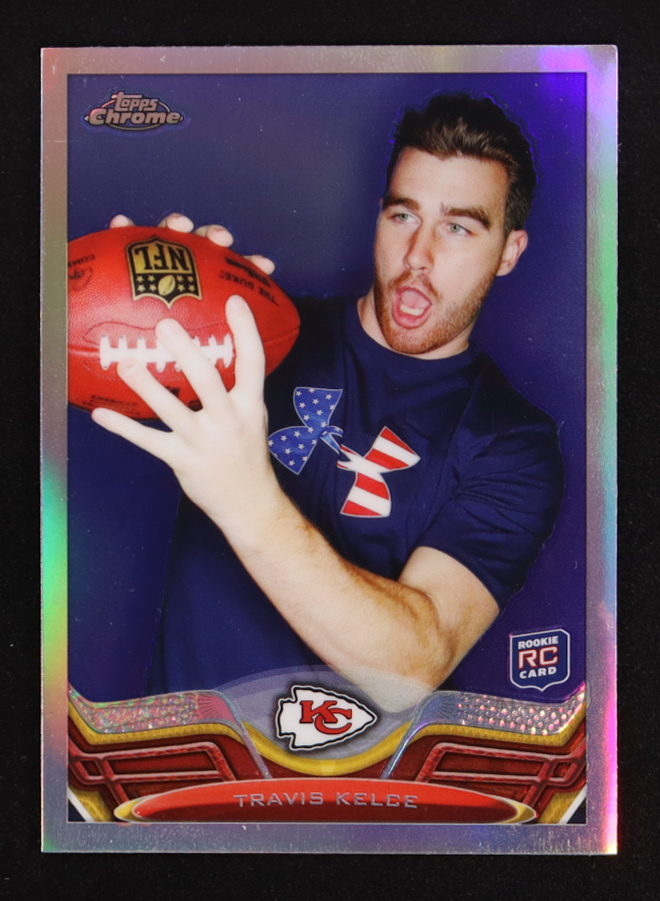 Travis Kelce 2013 Topps Chrome Refractors #118 RC at PristineAuction.com Travis Kelce 2013 Topps Chrome Refractors #118 RC at PristineAuction.com