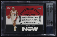LeBron James 2007-08 Topps Generation Now #GN1 With Game-Worn Jersey Swatch (BGS) at PristineAuction.com