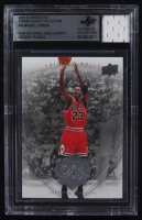 Michael Jordan 2009-10 Upper Deck Michael Jordan Legacy Collection #48 With Game-Used Jersey Swatch (BGS) at PristineAuction.com