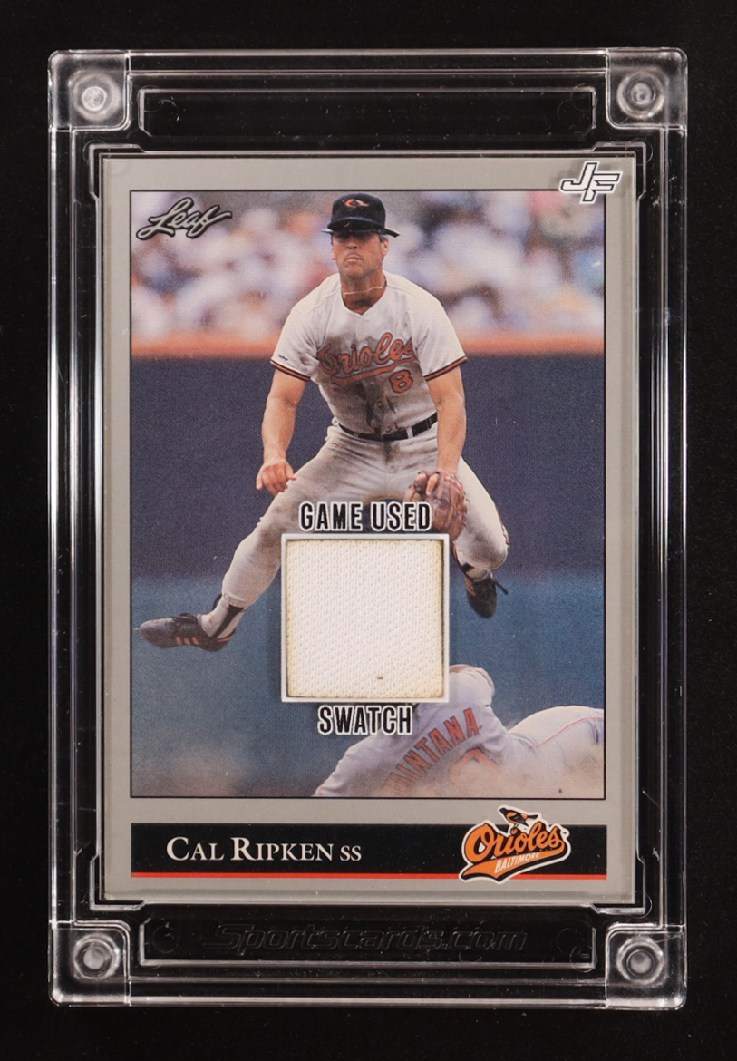 Cal Ripken Jr. 2025 Jersey Fusion Game Used Swatch #CRJ95 at PristineAuction.com Cal Ripken Jr. 2025 Jersey Fusion Game Used Swatch #CRJ95 at PristineAuction.com
