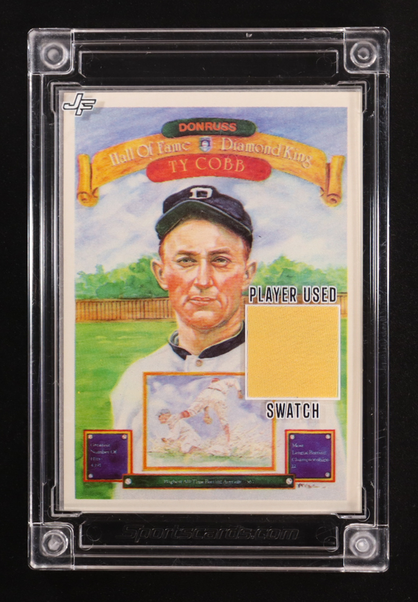 Ty Cobb 2022 Jersey Fusion Game Used Swatch #TCSJ at PristineAuction.com Ty Cobb 2022 Jersey Fusion Game Used Swatch #TCSJ at PristineAuction.com