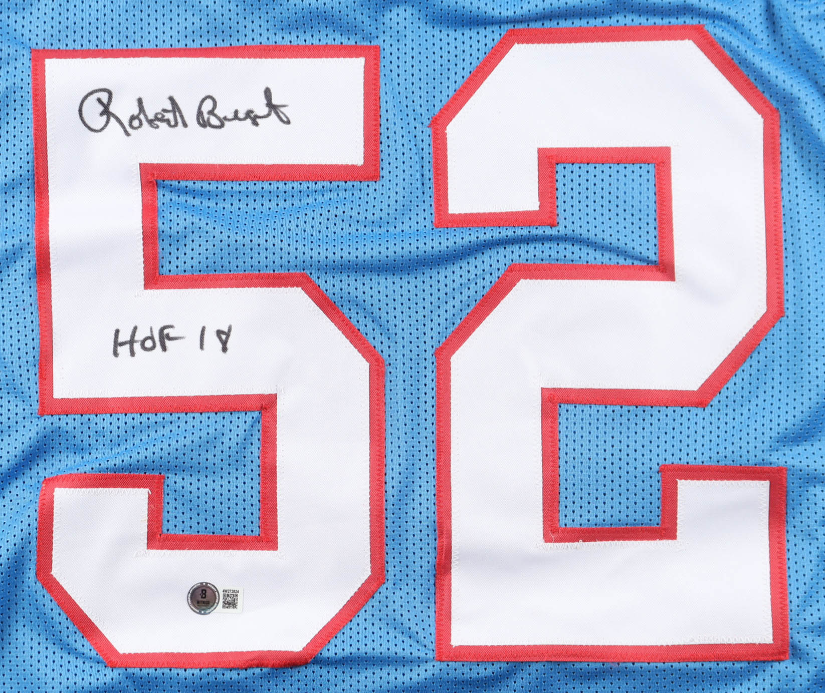 Robert Brazile Signed Jersey Inscribed "HOF 18" (Beckett) at PristineAuction.com Robert Brazile Signed Jersey Inscribed "HOF 18" (Beckett) at PristineAuction.com