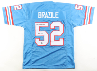 Robert Brazile Signed Jersey Inscribed "HOF 18" (Beckett) at PristineAuction.com