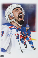 Chris Kreider Signed "Kreider The Cannon" 12x18 Lithograph By Alex Douglas (PlayerX) at PristineAuction.com