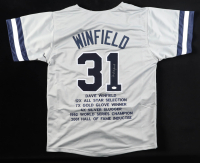 Dave Winfield Signed Career Highlight Stat Jersey (JSA) at PristineAuction.com