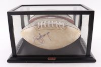 Steve Young Signed 49ers Logo Football with Display Case (PSA) at PristineAuction.com