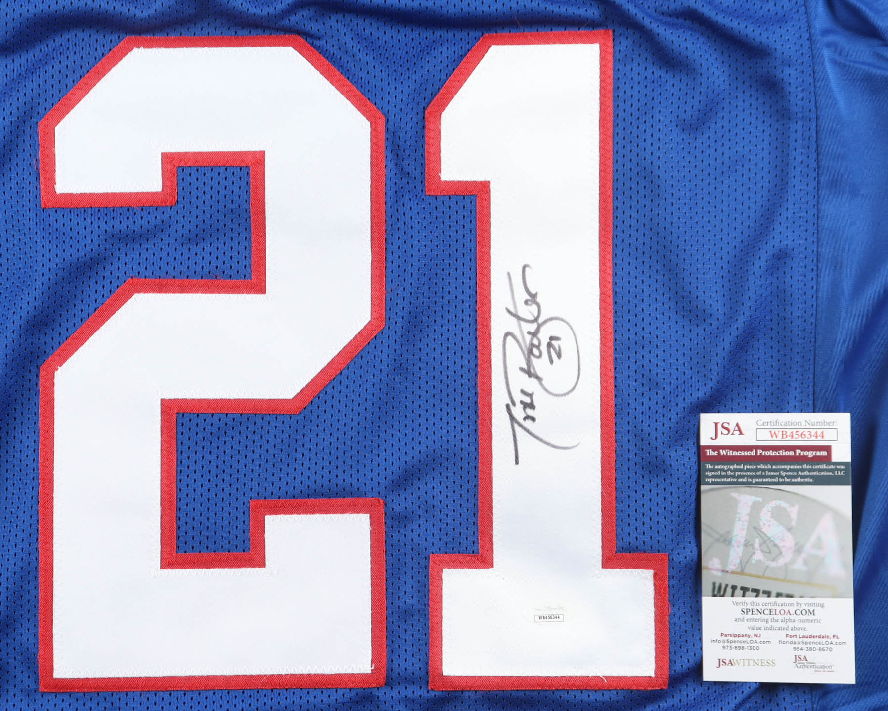 Tiki Barber Signed Jersey (Beckett) at PristineAuction.com Tiki Barber Signed Jersey (Beckett) at PristineAuction.com