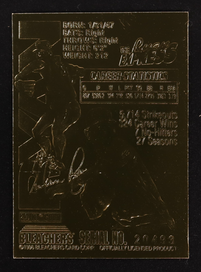 Nolan Ryan 1993-00 Bleachers 23KT #58 at PristineAuction.com Nolan Ryan 1993-00 Bleachers 23KT #58 at PristineAuction.com