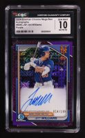 Jett Williams 2024 Bowman Chrome Mega Box Autographs Purple Refractors #BMAJW #014/199 (CGC 10) at PristineAuction.com