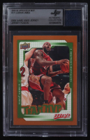 LeBron James 2008-09 Upper Deck MVP #175 With Game-Used Jersey Swatch (BGS) at PristineAuction.com