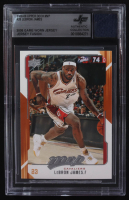 LeBron James 2008-09 Upper Deck MVP #28 With Game-Worn Jersey Swatch (BGS) at PristineAuction.com