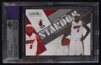 LeBron James 2010-11 Rookies and Stars Stardom #2 With Practice Jersey Swatch (BGS) at PristineAuction.com