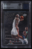 LeBron James 2008-09 Upper Deck #33 With Game-Worn Jersey Swatch (BGS) at PristineAuction.com