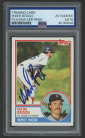 Wade Boggs Signed 1983 Topps #498 RC (PSA) at PristineAuction.com