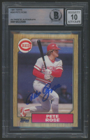Pete Rose Signed 1987 Topps #200 (BGS | Auto 10) at PristineAuction.com