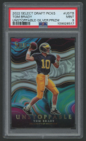Tom Brady 2022 Select Draft Picks Unstoppable Silver Prizm #USTB (PSA 9) at PristineAuction.com