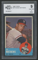 Eddie Matthews 1963 Topps #275 (BCCG 9) at PristineAuction.com