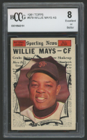 Willie Mays 1961 Topps #579 AS (BCCG 8) at PristineAuction.com