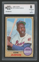 Hank Aaron 1968 Topps #110 (BCCG 8) at PristineAuction.com