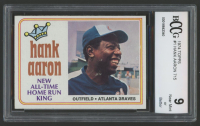 Hank Aaron 1974 Topps 715 #1 (BCCG 9) at PristineAuction.com