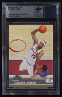 LeBron James 2007-08 Stadium Club #23 With Game-Worn Jersey Swatch (BGS) at PristineAuction.com
