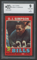 O.J. Simpson 1971 Topps #260 (BCCG 9) at PristineAuction.com