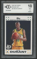 Kevin Durant 2007-08 Topps Rookie Set #2 (BCCG 10) at PristineAuction.com