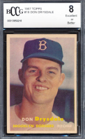 Don Drysdale 1957 Topps #18 RC (BCCG 8) at PristineAuction.com