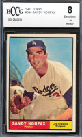 Sandy Koufax 1961 Topps #344 (BCCG 8) at PristineAuction.com