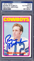 Roger Staubach Signed 1972 Topps #200 RC (PSA) at PristineAuction.com