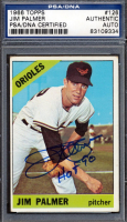 Jim Palmer Signed 1966 Topps #126 RC Inscribed "HOF 90" (PSA) at PristineAuction.com