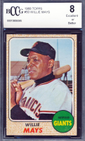 Willie Mays 1968 Topps #50 (BCCG 8) at PristineAuction.com