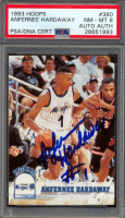 Anfernee Hardaway Signed 1993-94 Hoops #380 RC (PSA 8) at PristineAuction.com