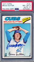 Bruce Sutter Signed 1977 Topps #144 RC (PSA 8 | Auto 10) at PristineAuction.com