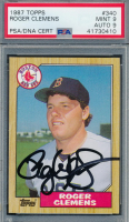 Roger Clemens Signed 1987 Topps #340 (PSA 9 | Auto 9) at PristineAuction.com