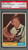 Brooks Robinson Signed 1961 Topps #10 (PSA) at PristineAuction.com