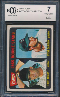 Fritz Ackley / Steve Carlton 1965 Topps #477 Rookie Stars RC (BCCG 7) at PristineAuction.com