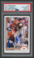 Earl Campbell Signed 2011 Upper Deck 20th Anniversary #35 (PSA | Auto 10) at PristineAuction.com