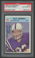 Raymond Berry Signed 1966 Philadelphia #15 (PSA) at PristineAuction.com