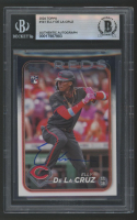 Elly De La Cruz Signed 2024 Topps #141 RC (BGS) at PristineAuction.com