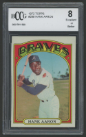 Hank Aaron 1972 Topps #299 (BCCG 8) at PristineAuction.com
